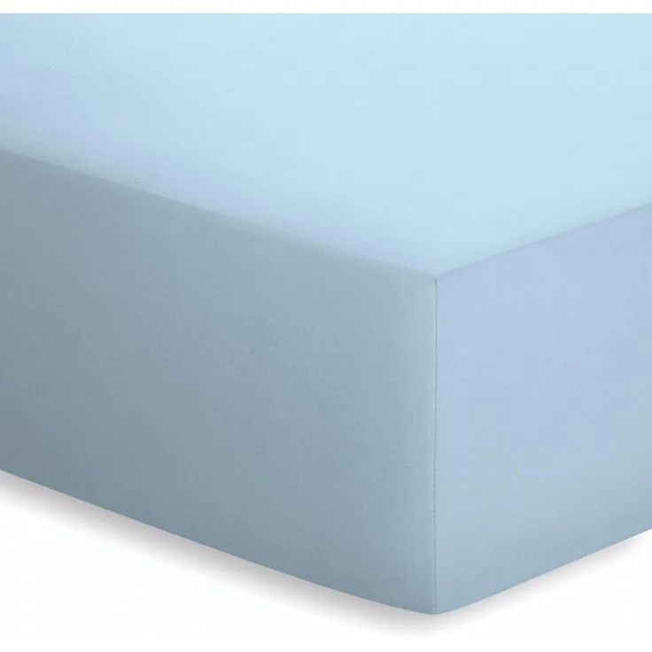 Schlafgut Spannbetttuch, Jersey-Elasthan aqua, 140x200 - 160x220 cm