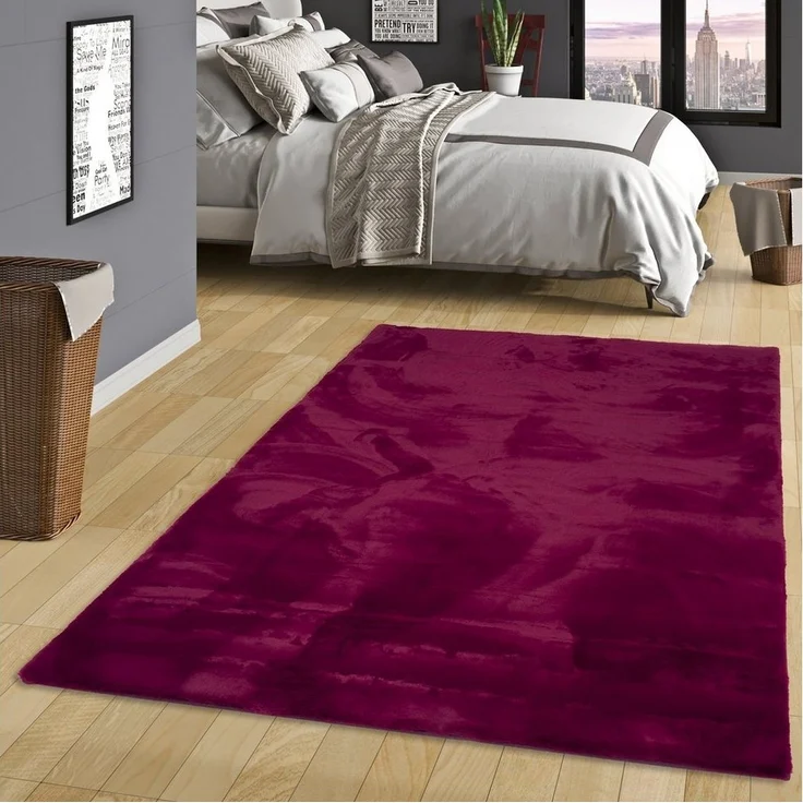 Pergamon Fellteppich Fellteppich Luxus Super Soft Plush, Rechteckig, Höhe: 25 mm – Bild 5