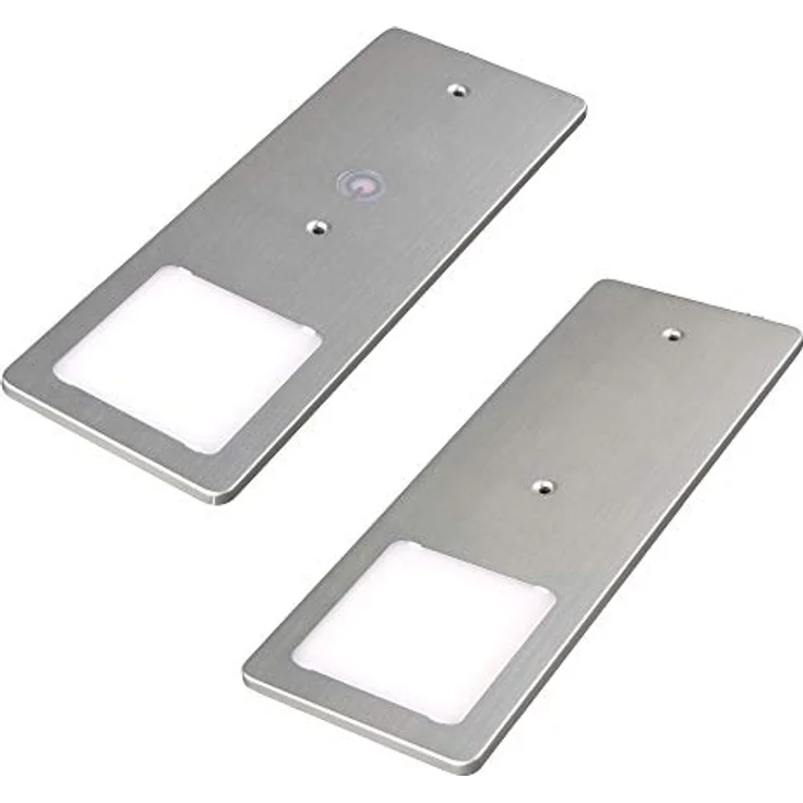 kalb LED Unterbauleuchte Silber 5W - sehr flache Küchenleuchte mit Touch-Dimmfunktion, 2er Set neutralweiß, neutralweiss – Bild 2