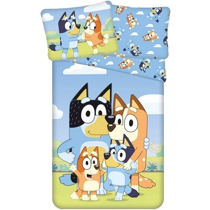 Bluey Bettwäsche-Set 140x200 cm + 70x90 cm aus 100% Baumwolle mit Reißverschluss – Bild 4