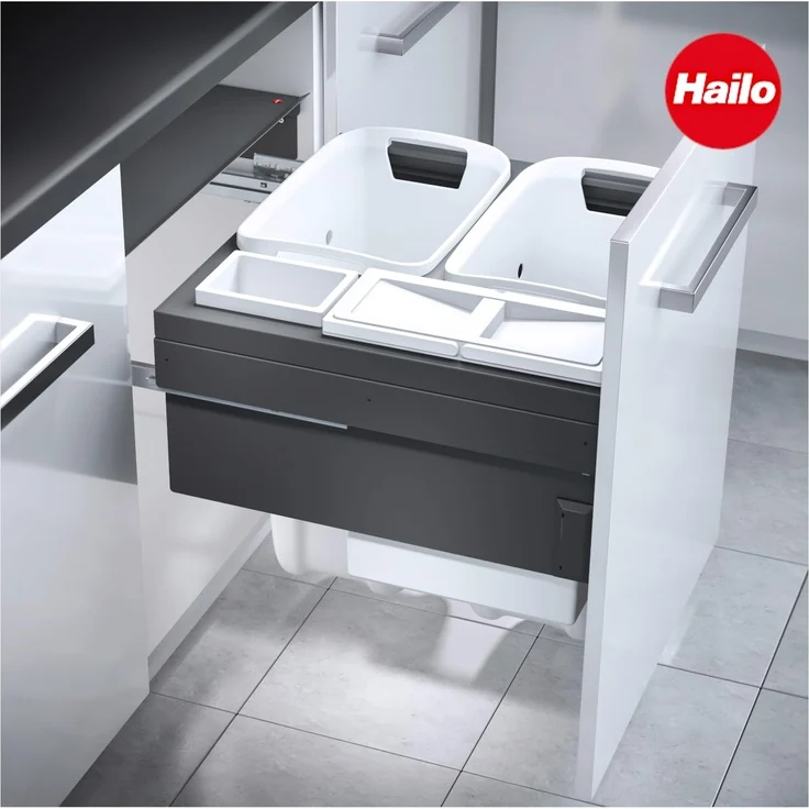 Hailo Wäschesammler 3270831 Laundry Carrier 60 LC Slide SC 80 Liter – Bild 3