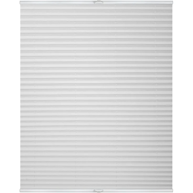 Lichtblick Sonnenschutzsysteme GmbH Plissee Nizza 85 cm x 130 cm (BxL) Weiß Tageslicht; einfache Installation mit Klemmträgern; verspannt – Bild 1