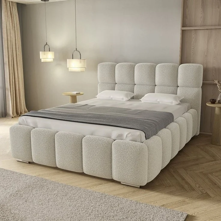 thematys Polsterbett mit Bettkasten & Lattenrost – Stauraumbett 180x200cm, mit 19 cm 7-Zonen-Wende-Taschenfederkern H3/H4 mit Kokos, Beige – Bild 6