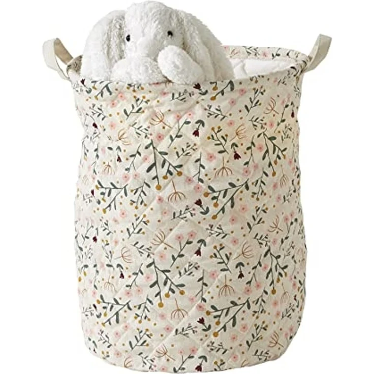 vertbaudet Aufbewahrungskorb Kinderzimmer Aufbewahrungskorb BLUMENZAUBER, Blumenmuster – Bild 1