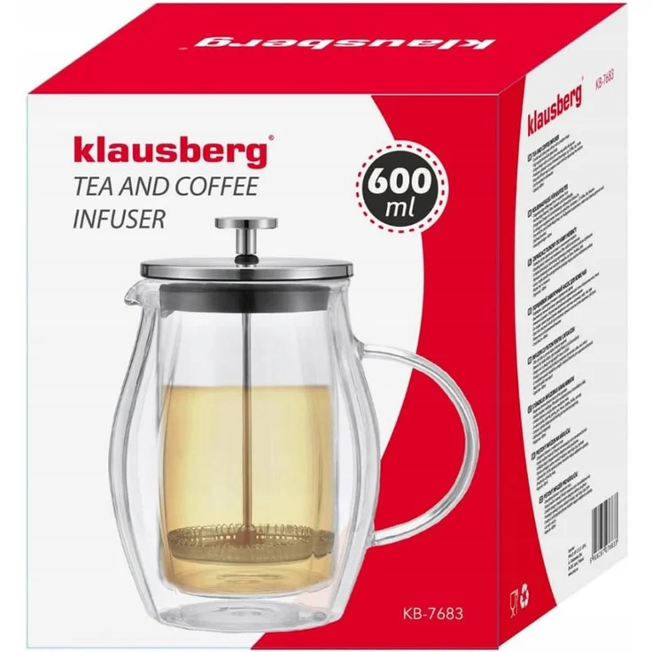 Klausberg Klausberg Kaffee-/Teebereiter 0,60l French Press KB7683 – Bild 8
