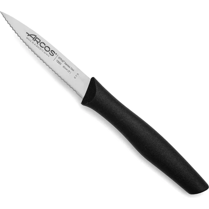 Arcos 188510 Schälmesser, Acier_inoxydable, Schwarz, 85 mm