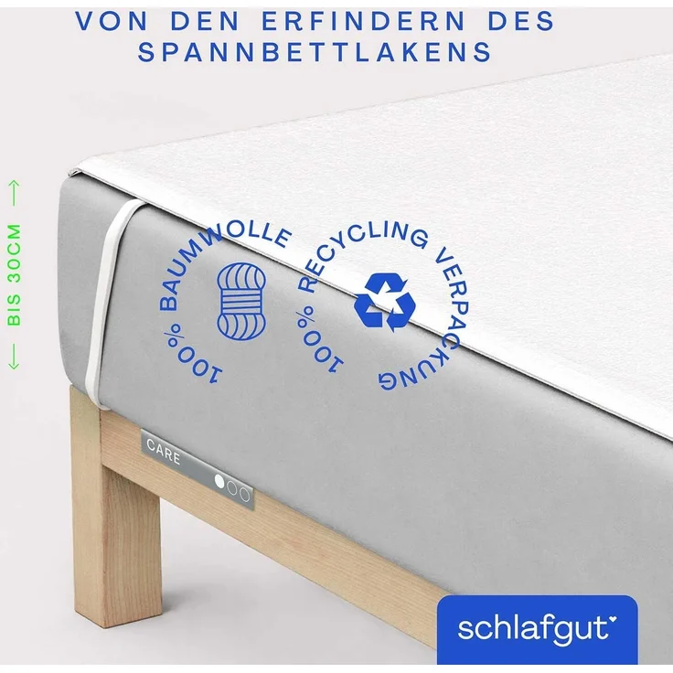 Matratzenauflage Baselayer Matratzenschutz Light Schlafgut, mit Eckgummis – Bild 2