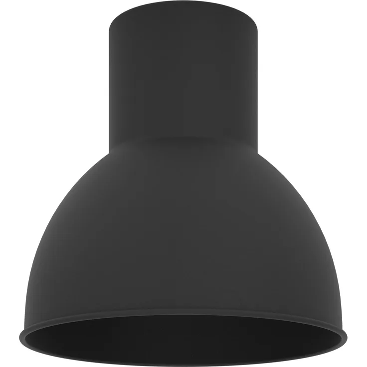 EGLO Lampenschirm Capoliveri-E, Leuchtenschirm Wohnzimmer, Schirm für Hängelampe, Tischleuchte oder Wandleuchte, Metall in Schwarz, ⌀ 17,5 cm