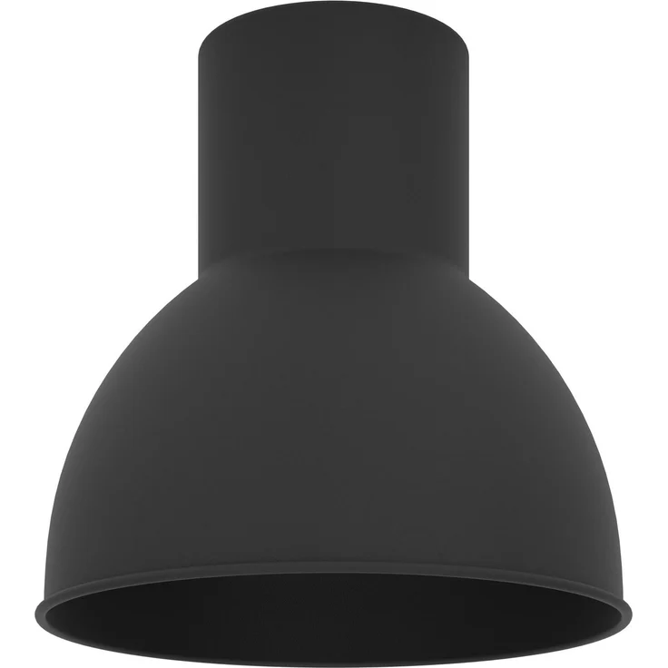 EGLO Lampenschirm Capoliveri-E, Leuchtenschirm Wohnzimmer, Schirm für Hängelampe, Tischleuchte oder Wandleuchte, Metall in Schwarz, ⌀ 17,5 cm