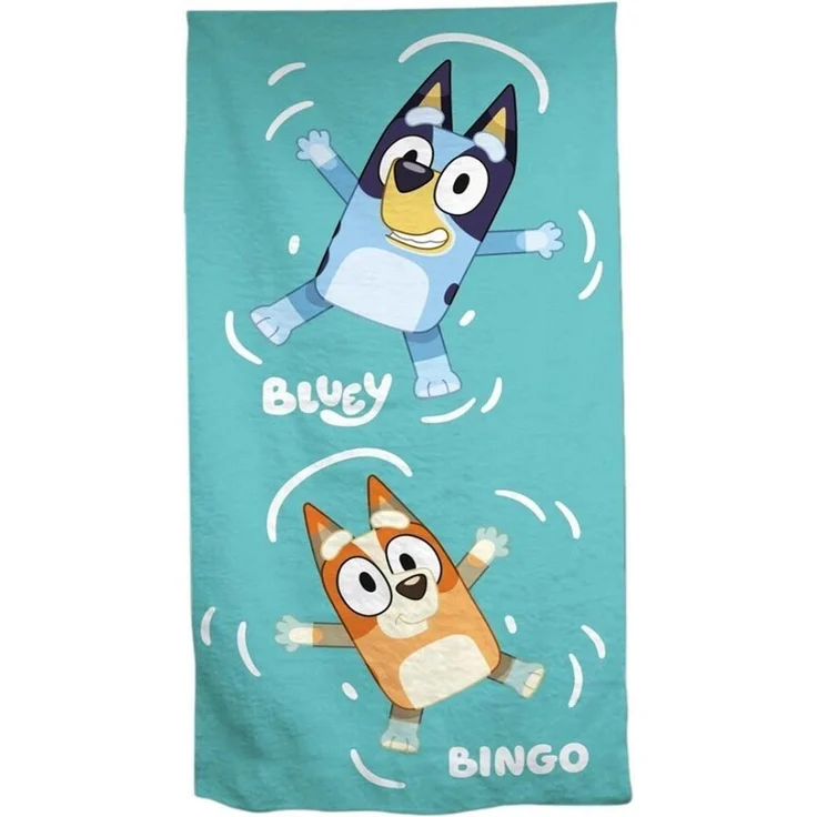 Bluey Kinder Strandtuch – Weiches & schnelltrocknendes Badehandtuch 70x140 cm – Bild 1