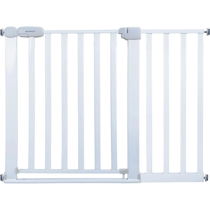 Absperrgitter Treppenschutzgitter weiß für 110-120cm Durchgang 77cm Hoch – Bild 1