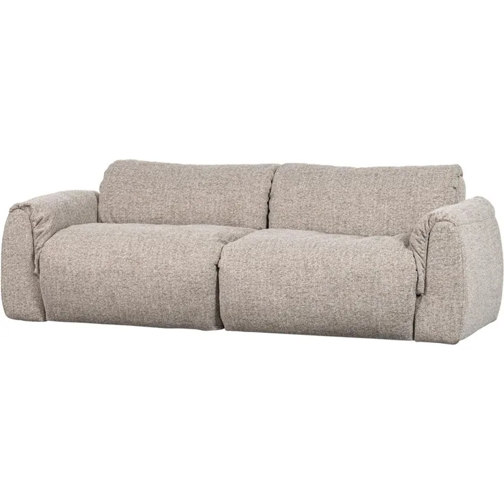 Sofa Baggy 2-Sitzer aus Melange-Stoff, modern, Natur, vielseitig kombinierbar, komfortabel gepolstert