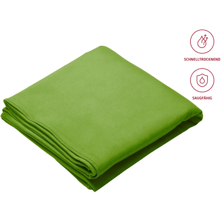 2 x fleuresse Sport Duschtuch 90x180 cm High-Tech-Reise Duschtuch 3450-5 grün – Bild 2