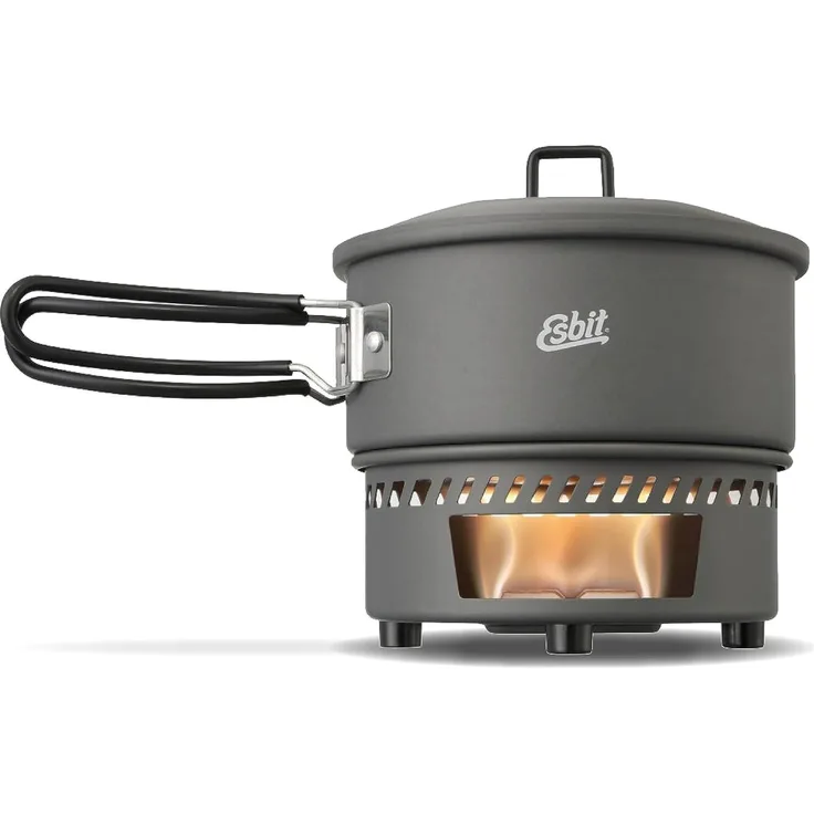 ESBIT Trockenbrennstoff-Kochset Topf Aluminium 1 l Aluminium Aluminium Aluminium