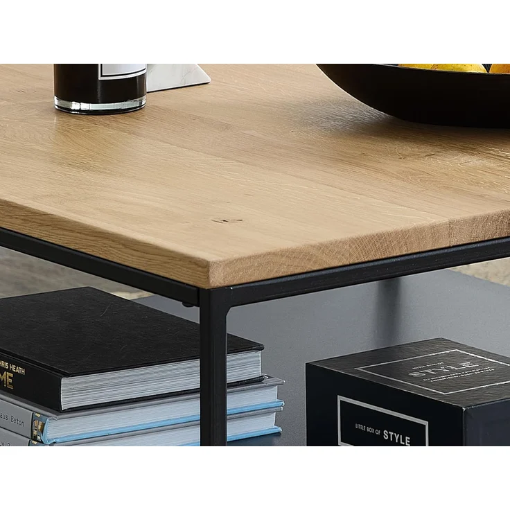 moebel-dich-auf Couchtisch TIRANO (1 Tisch im quadratisches Design (75 x 75 cm), Tischplatte aus massivem Eichenholz – Bild 7