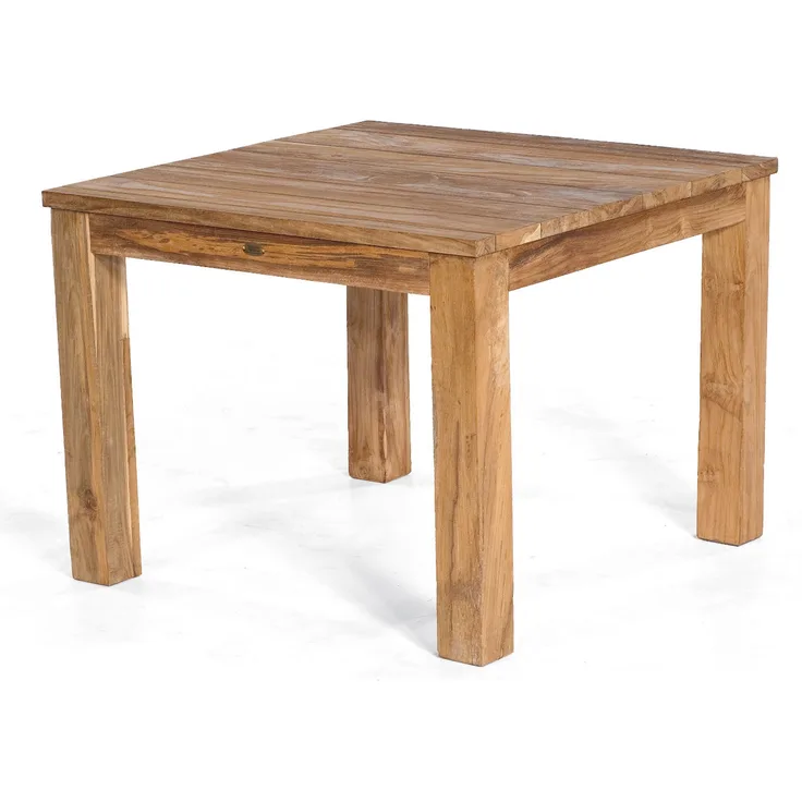 Sonnenpartner Gartentisch Charleston 100x100 cm Teakholz Old Teak Tisch Esstisch
