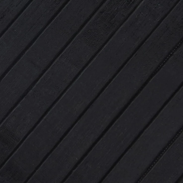 vidaXL Teppich Rechteckig Schwarz 100x200 cm Bambus 376804 – Bild 7