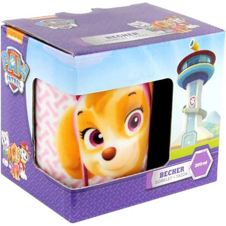 Paw Patrol Skye & Everest Kinder-Becher Tasse im Geschenkkarton – Bild 2