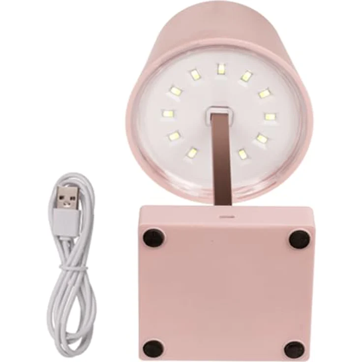 HAC24 Tischleuchte Touchfunktion, Warmweiß, USB Aufladbar, Rosa, Dimmbar, Helligkeit regulierbar – Bild 3