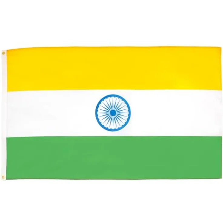 AZ FLAG - Flagge Indien - 250x150 cm - Indische Große Fahne 100% Polyester mit Messing-Ösen - 300g – Bild 1