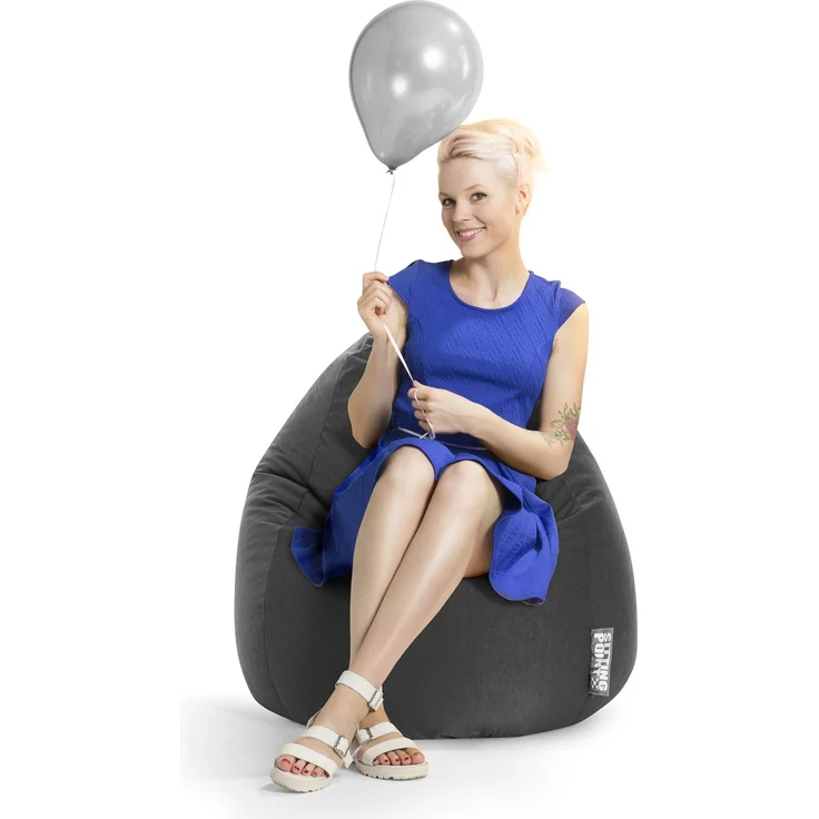 SITTING POINT only by MAGMA Sitzsack Easy XL ca. 220 Liter anthrazit – Bild 2