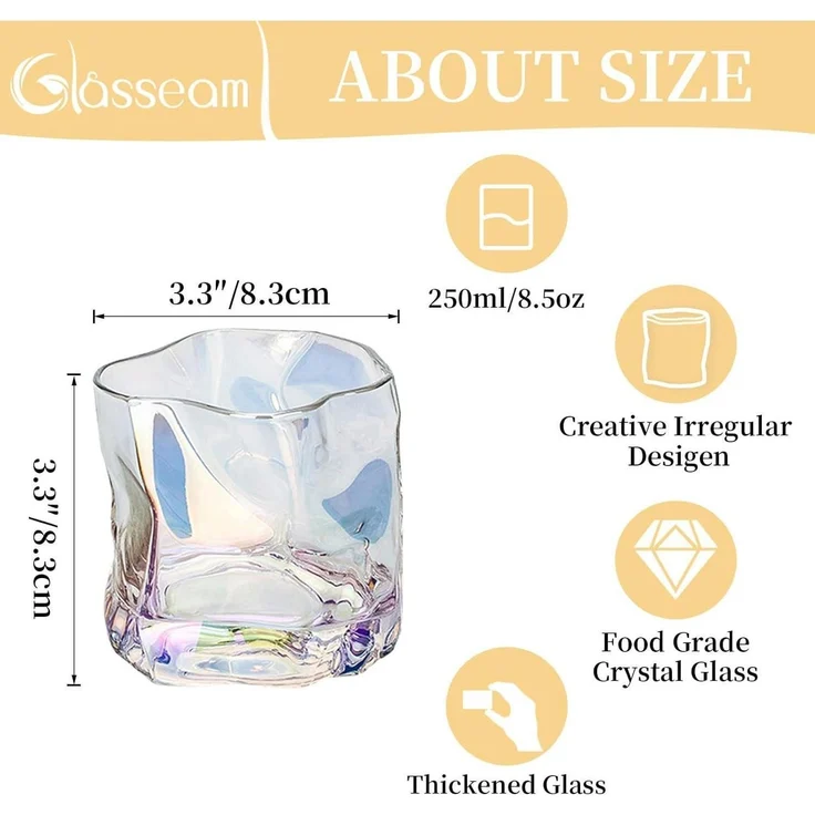 Whiskey Gläser Set 2 Stück Edel Rum Tumbler Weingläser ohne Stiel Männer Papa – Bild 5