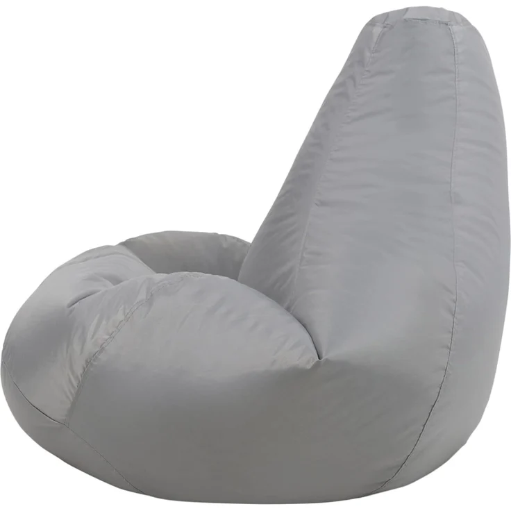 Bean Bag Bazaar Gaming Sitzsack „Recliner“, Gamer Sitzsack für Erwachsene und Kinder, Indoor Outdoor Sitzsack Sessel Gaming mit Füllung (Sitzsack + Hocker, Grau) – Bild 6