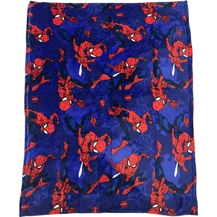 Wohndecke Marvel Spiderman Kinder Flanell warme Kuscheldecke 110x150 cm, MARVEL – Bild 2