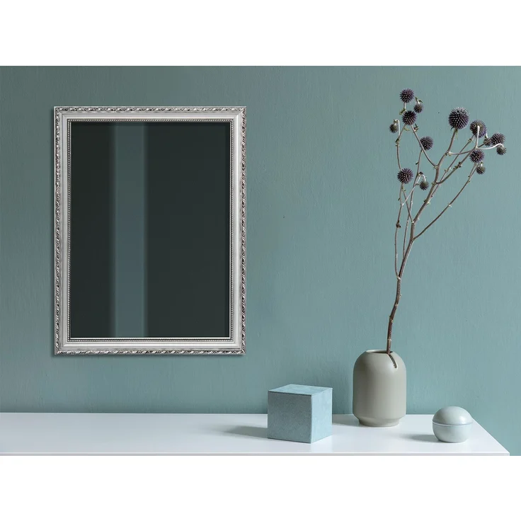 MIRRORS AND MORE 'Lola' Rahmenspiegel Holz, silber, 34x45cm – Bild 6
