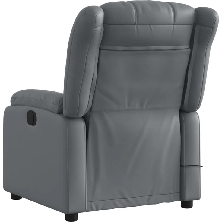 vidaXL Massagesessel Relaxsessel Grau Kunstleder 3205765 – Bild 3