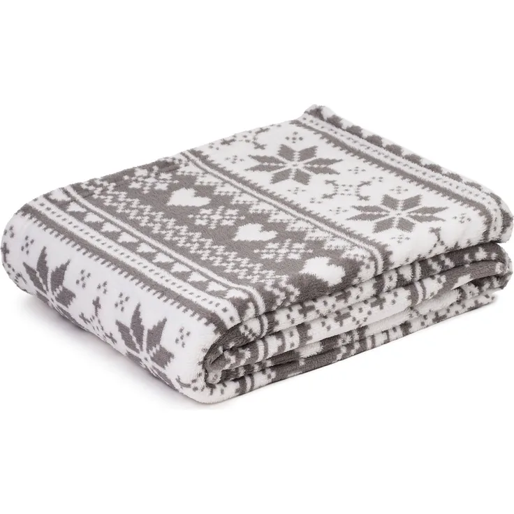 Wohndecke Winterkuscheldeckedecke mit weihnachtlichen/ winterlichen Motiven, HSC Home-Style-Creation GmbH, superweich und anschmiegsam