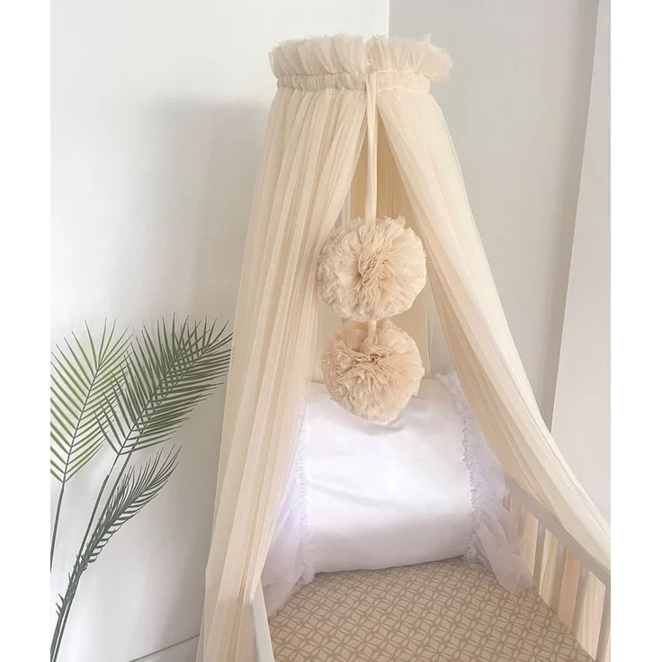 Baby Fancyroom Betthimmel Betthimmel aus 12 Meter Tüll aus 1. Klasse für Kinderbett Gitterbett, Himmel für Babybett Kinderbett – Bild 2
