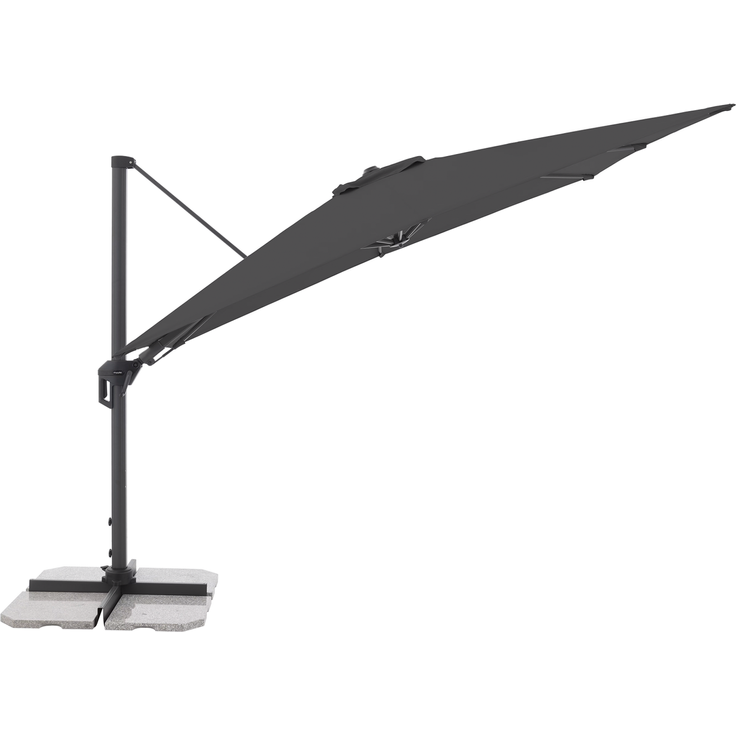 Doppler Sonnenschirm / Ampelschirm "Active Pendel Green Edition 310 x 210", inkl. Schutzhülle und Standkreuz, anthrazit, 310 x 210 cm – Bild 10