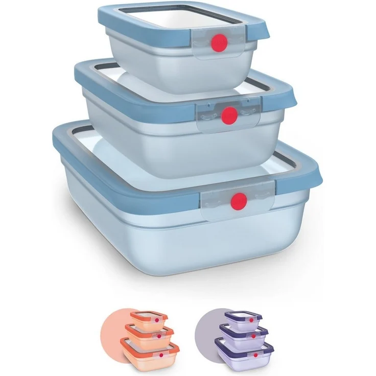 Emsa Frischhaltedose oneClick, Polyprophylen (PP), (Set, 3-tlg), verschlossen mit nur 1 x Klick, 100% dicht, made in Germany – Bild 5