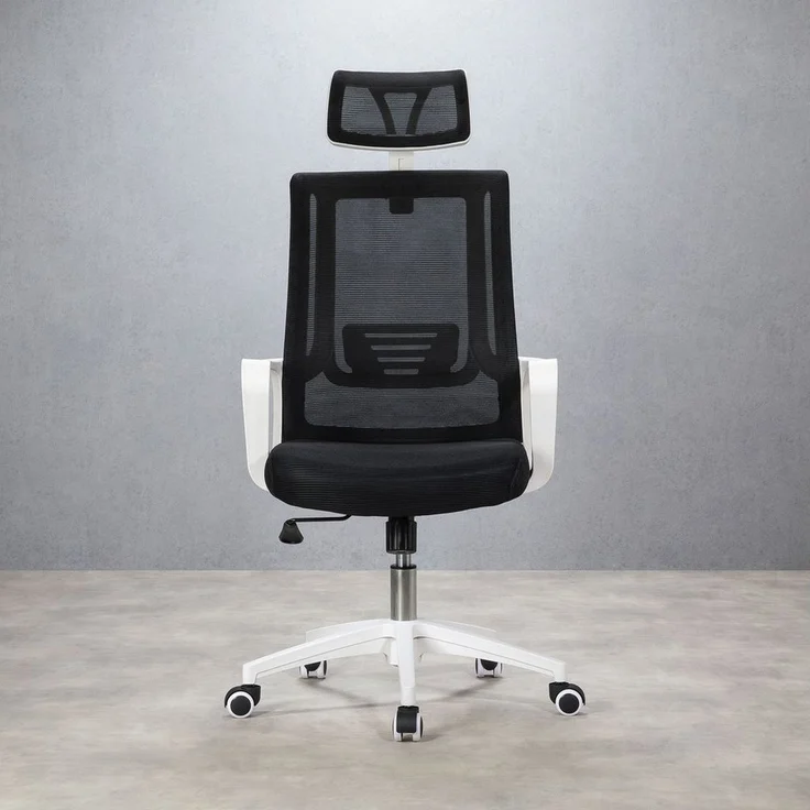 IDIMEX Drehstuhl AUCKLAND, Schreibtischstuhl höhenverstelbar & ergonomisch Lendenstütze schwarz – Bild 1