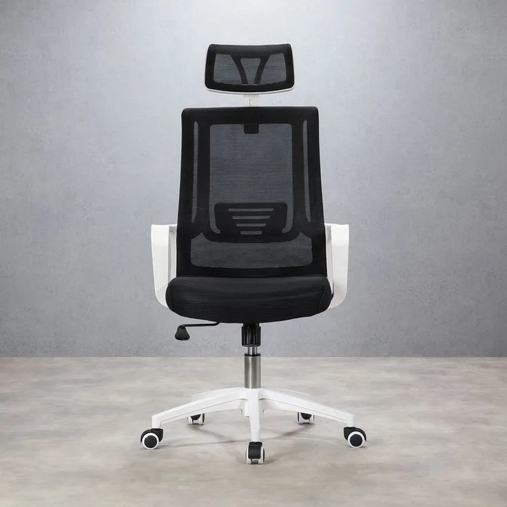 IDIMEX Drehstuhl AUCKLAND, Schreibtischstuhl höhenverstelbar & ergonomisch Lendenstütze schwarz