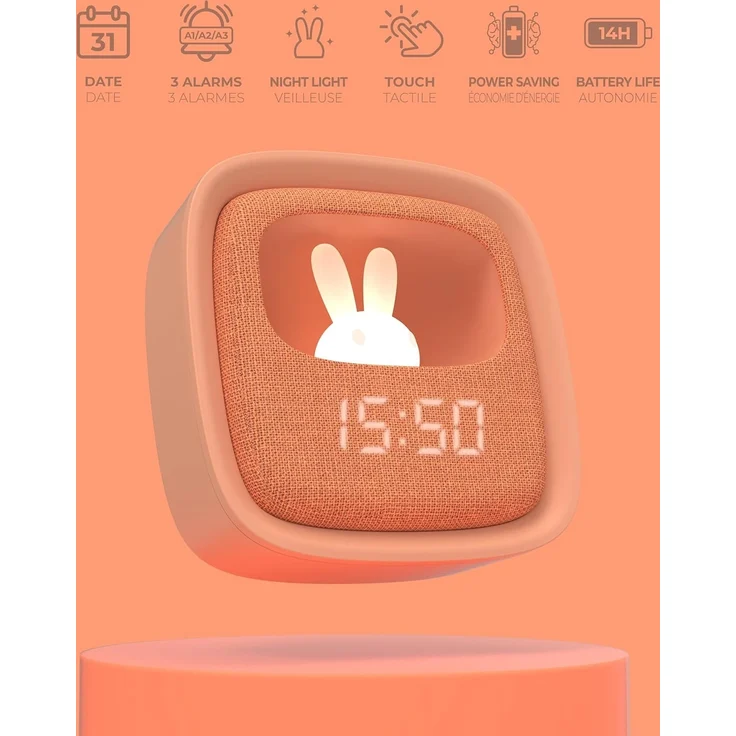 MOB Billy Uhr und Nachtlicht – Caramel Orange – Bild 4