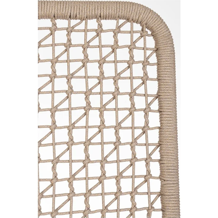 Paravent Babilo - Aluminium Pelikan, Olefin-Seilgeflecht Beige, 120x150 cm – Bild 3