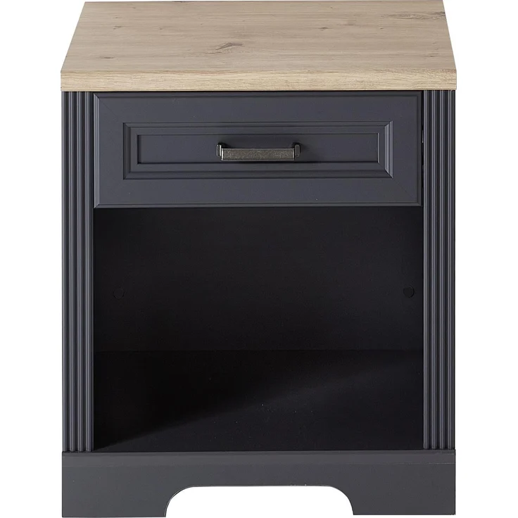 Rollcontainer JASMIN 1 Schubkasten Graphit Artisan Eiche Nachbildung – Bild 1