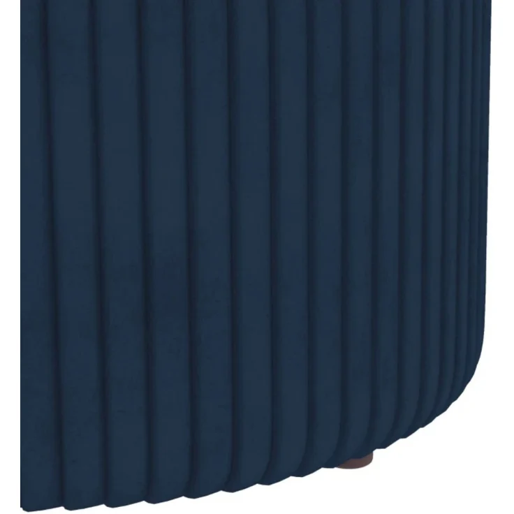 Hocker Fußhocker mit Stauraum aus Kord, 36 x 36 x 44 cm, für Wohnzimmer und Schlafzimmer(nur mit Hocker Fußhocker)--Blau--36x36x44cm--YOUDENOVA – Bild 6