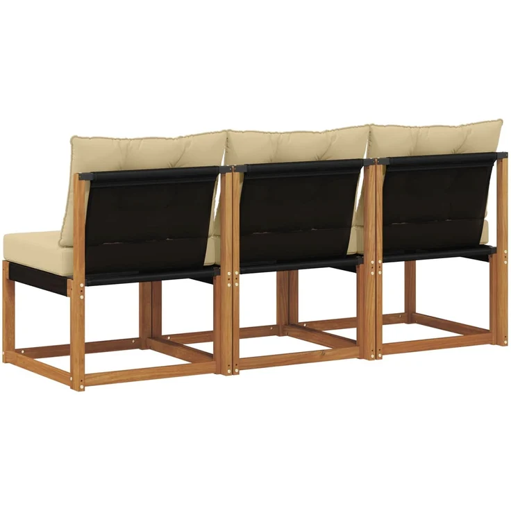 vidaXL Outdoor Mittelsofa 3 stk. 3-Sitzer 900612 – Bild 6