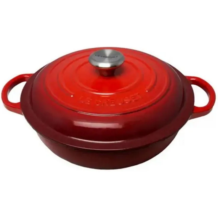 Le Creuset Stew Pot Rund Signature 22 cm schwarz - Schwarz - 20 bis 24 cm