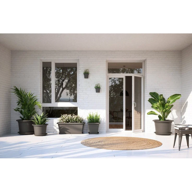 Artevasi Pflanztopf Venezia Cilindro Kunststoff terrakotta matt Ø 40 x 28 cm – Bild 3