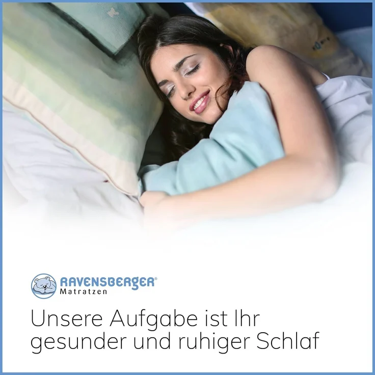 Latexmatratze Latexmatratze Komfort-NATURA Härtegrad H3 (RG.., RAVENSBERGER Matratzen, 19 cm hoch, Härtegrad H 3 (RG 80) 80x200 cm mit Baumwoll-Doppeltuch-Bezug – Bild 8
