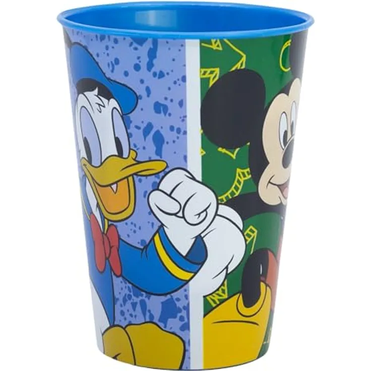 Storline Kinderbecher Disney Mickey 260 ml Trinkbecher für Kita & Frühstück, Plastik