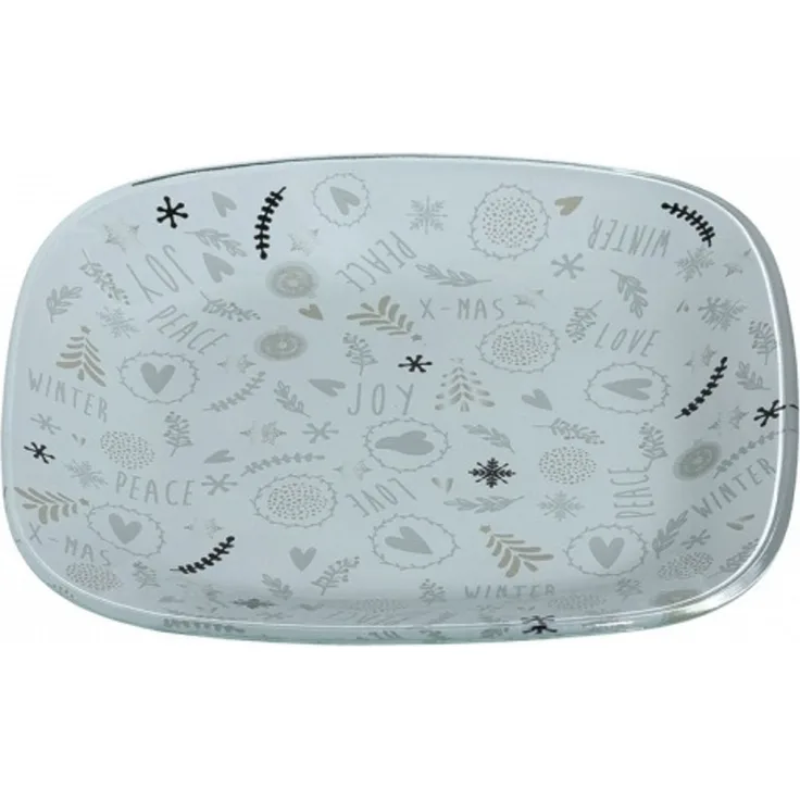 Leonardo Teller 32cm Neve X-mas icons