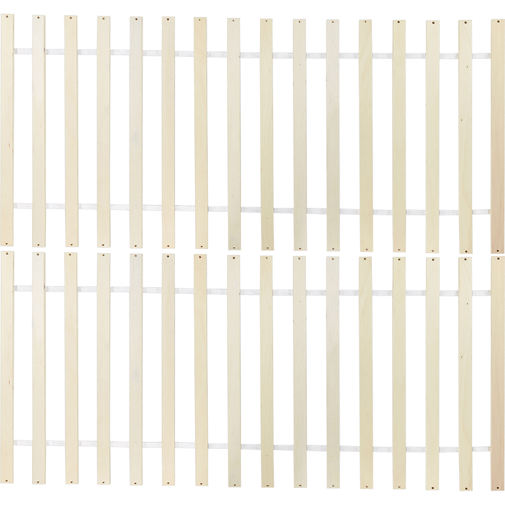 Bett mit Lattenrost Kiefernholz SABRAN 140x200 cm Weiß – Bild 7