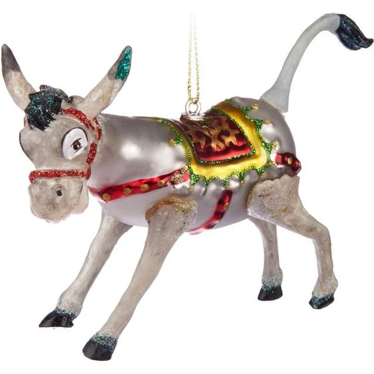 BRUBAKER Weihnachtsbaumkugel Lustige Weihnachtskugel aus Glas - Handbemalt & Mundgeblasen (1 St), Christbaumschmuck Figur - Deko Anhänger Baumkugel - Christbaumkugel – Bild 4