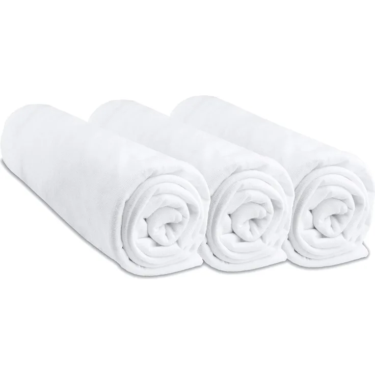 Spannbettlaken für Babytragekorb 32x72 cm, 3 Stück