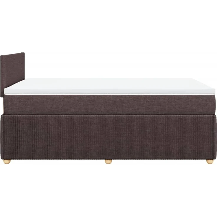 vidaXL Boxspringbett mit Matratze Dunkelbraun 120x190 cm Stoff 3289691 – Bild 7